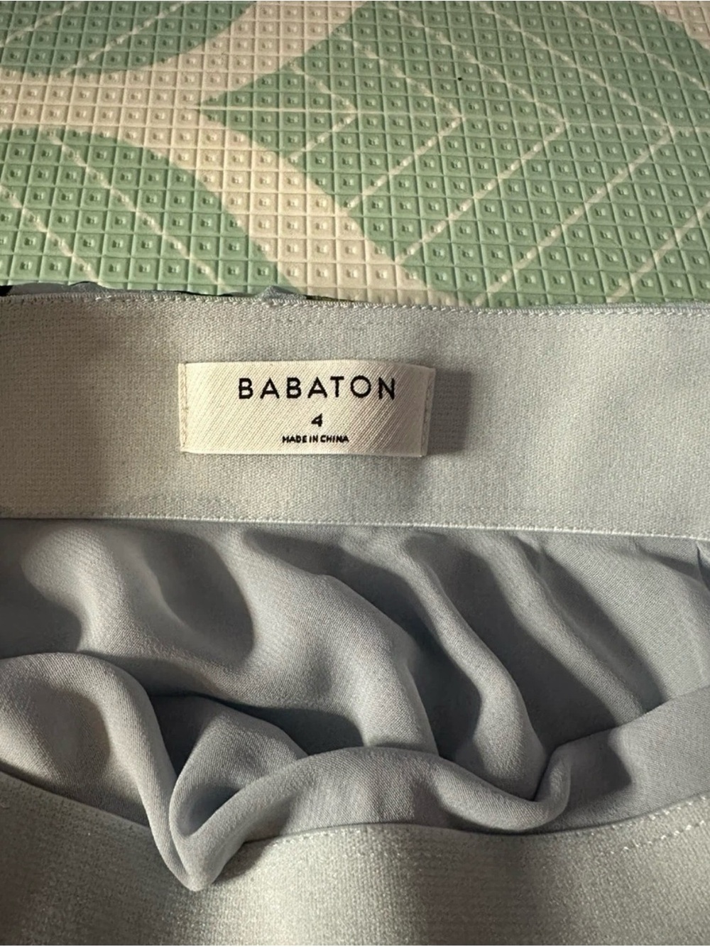 Babaton Pale Blue Midi Skirt